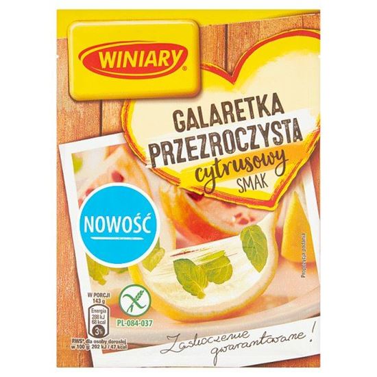 Winiary Galaretka przezroczysta cytrusowy smak 71 g