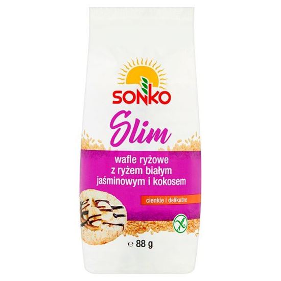 Sonko Slim Wafle ryżowe z ryżem białym jaśminowym i kokosem 88 g