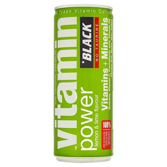 Black Vitamin Power Napój gazowany o smaku cytryny i limonki 250 ml