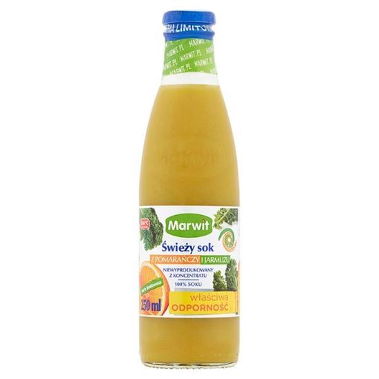 Marwit Świeży sok z pomarańczy i jarmużu 250 ml