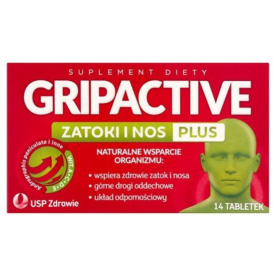 Gripactive Zatoki i nos plus Suplement diety 14 tabletek