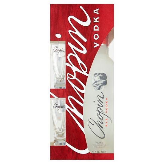 Chopin Rye Wódka 700 ml + 2 kieliszki