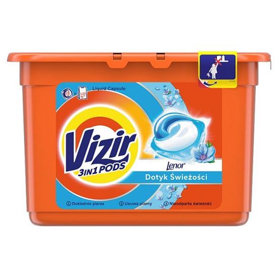 Vizir Touch Of Lenor Freshness Kapsułki do prania, 15 prań