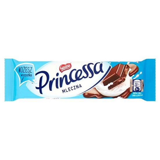 Princessa mleczna Wafel przekładany kremem kakaowym oblany mleczną czekoladą 34 g