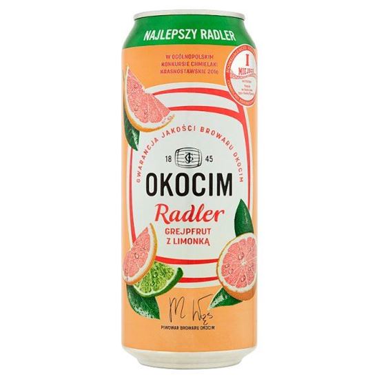 Okocim Radler Grejpfrut z limonką Piwo z lemoniadą 500 ml