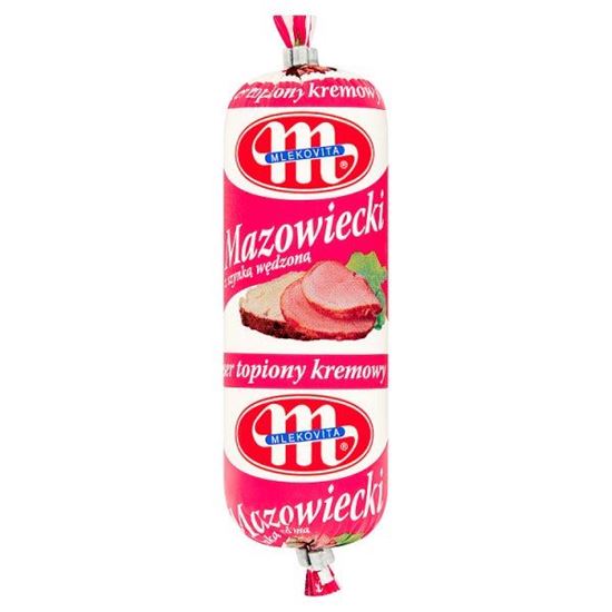Mlekovita Mazowiecki ser topiony kremowy z szynką wędzoną 100 g