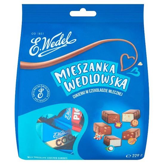 E. Wedel Mieszanka Wedlowska Cukierki w czekoladzie mlecznej 229 g