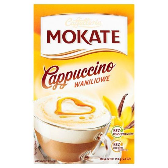 Mokate Caffetteria Cappuccino waniliowe 150 g (10 x 15 g)