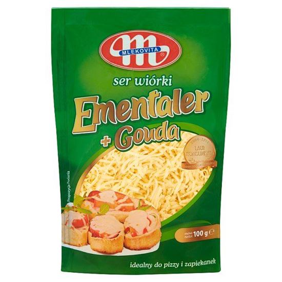 Mlekovita Ser Ementaler + Gouda wiórki 100 g