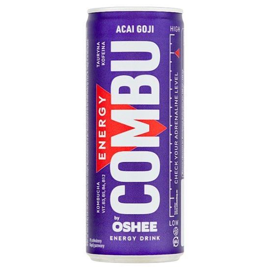 Oshee Combu by Oshee Gazowany napój energetyzujący o smaku jagód acai-goji 250 ml