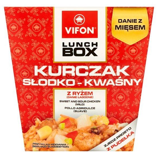 Vifon Lunch Box Danie błyskawiczne kurczak słodko-kwaśny 177 g