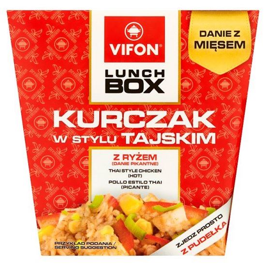 Vifon Lunch Box Danie błyskawiczne kurczak w stylu tajskim 179 g