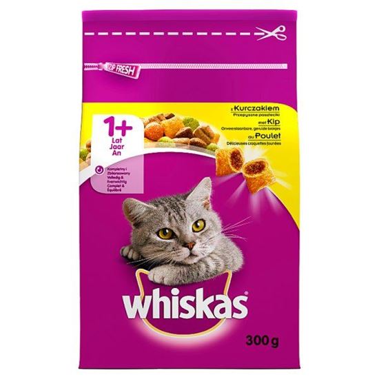 Whiskas 1+ lat Karma pełnoporcjowa przepyszne paszteciki z kurczakiem 300 g