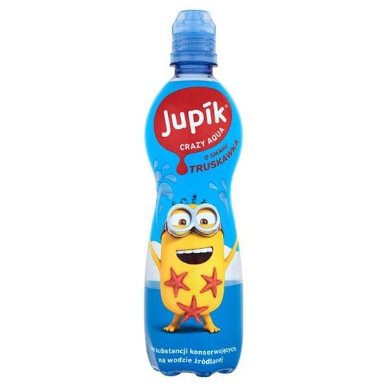 Jupik Crazy Aqua o smaku truskawka Napój niegazowany 500 ml