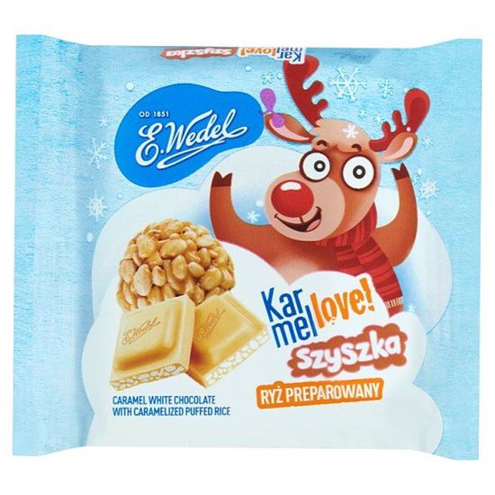 E. Wedel Karmellove! Czekolada biała karmelowa z karmelizowanym ryżem preparowanym 38 g