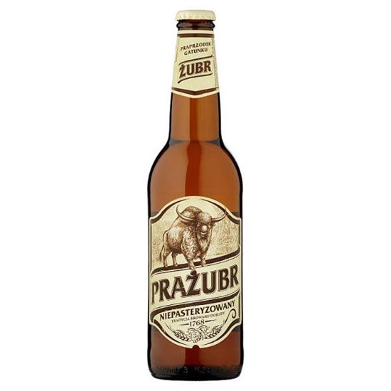 Prażubr Piwo jasne niepasteryzowane 500 ml