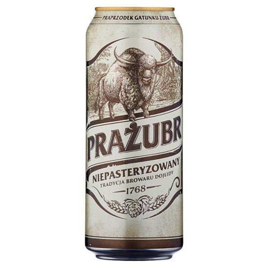 Prażubr Piwo jasne niepasteryzowane 500 ml