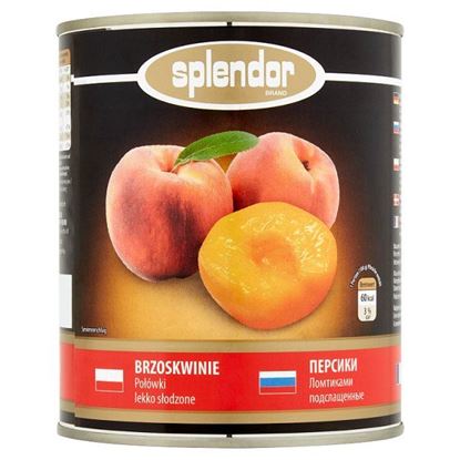 Splendor Brzoskwinie połówki lekko słodzone 820 g