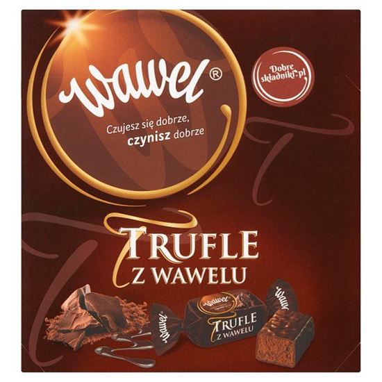 Wawel Trufle z Wawelu Cukierki o smaku rumowym w czekoladzie 300 g