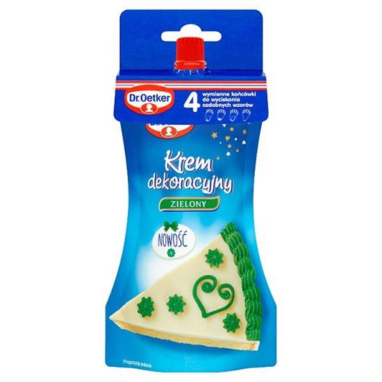 Dr. Oetker Krem dekoracyjny zielony 140 g
