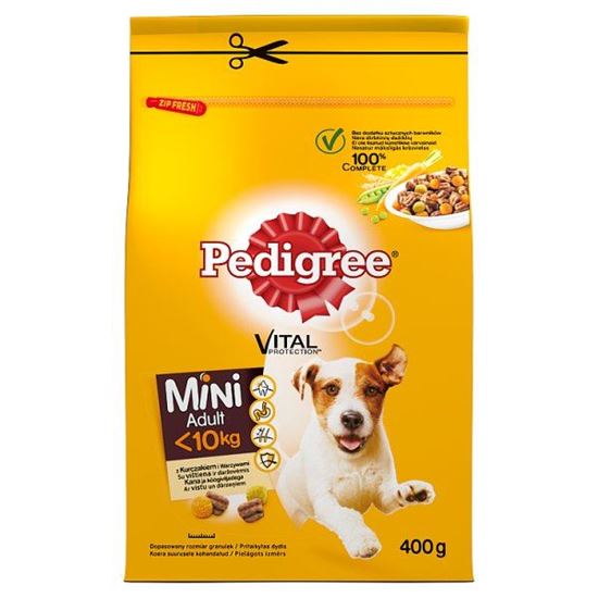 Pedigree Vital Protection Mini Adult <10 kg Karma pełnoporcjowa z kurczakiem i warzywami 400 g