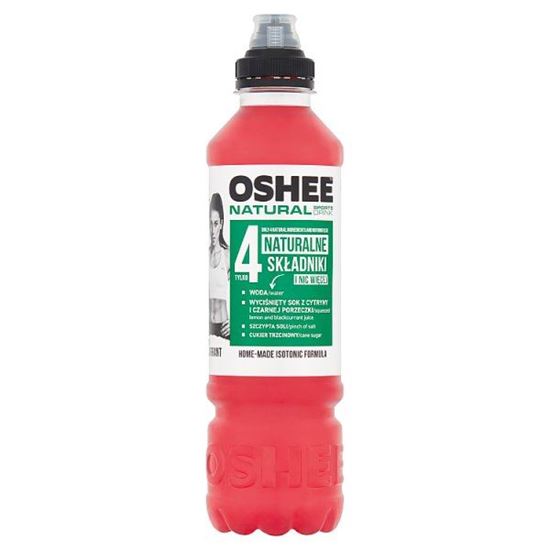 Oshee Natural Sports Drink Napój niegazowany cytryna-czarna porzeczka 0,75 l
