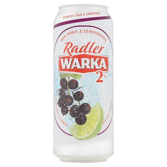 Warka Radler Piwo z lemoniadą o smaku czarnej porzeczki z limonką 500 ml