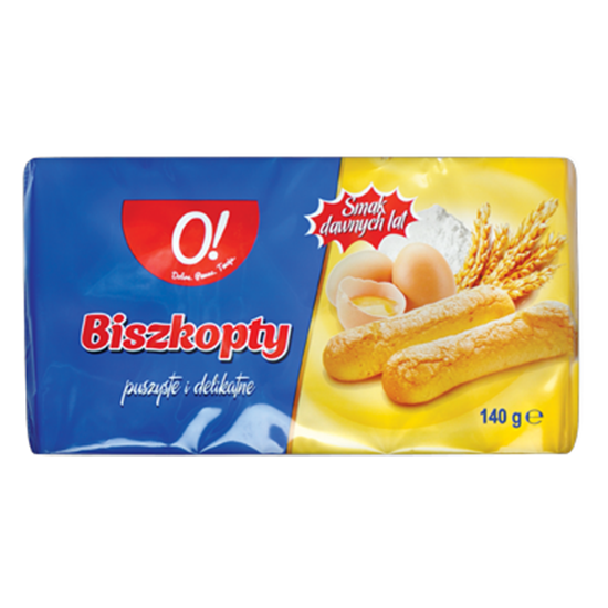 Obrazek O! Biszkopty 140 g