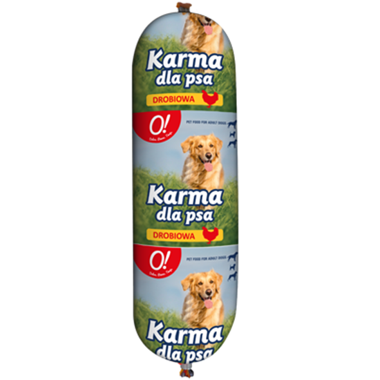 Obrazek O! Karma dla psa z drobiem baton 900 g