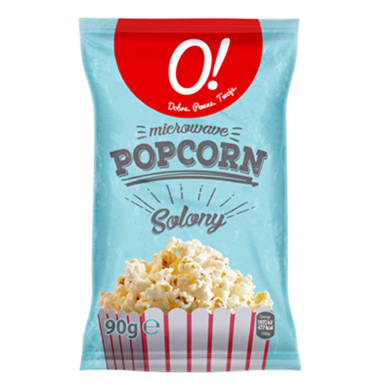 Obrazek O! Popcorn solony 90 g