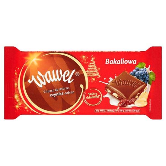 Wawel Czekolada mleczna bakaliowa 100 g