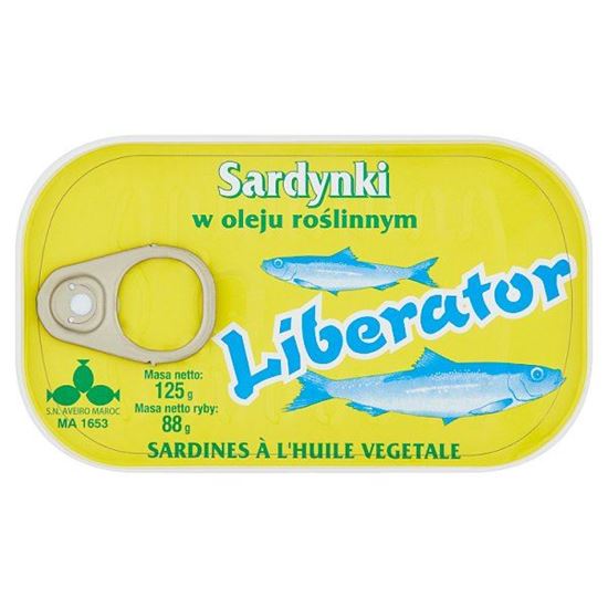 Liberator Sardynki w oleju roślinnym 125 g
