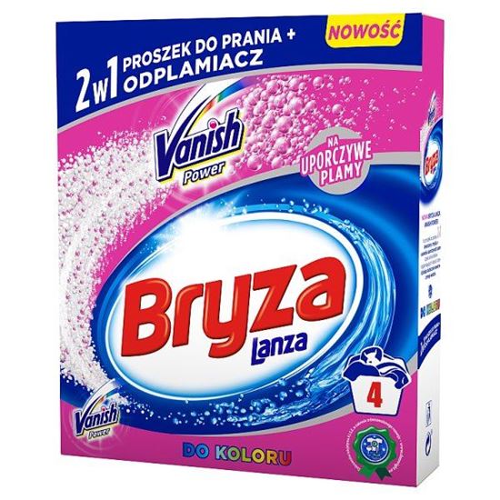 Bryza Lanza Vanish Power Proszek do prania + odplamiacz 2w1 do koloru 300 g (4 prania)