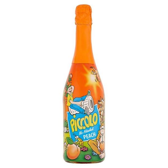 Piccolo Napój bezalkoholowy gazowany o smaku brzoskwiniowym 750 ml