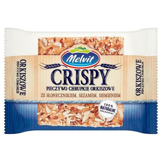 Melvit Crisper Pieczywo chrupkie orkiszowe ze słonecznikiem sezamem siemieniem 100 g