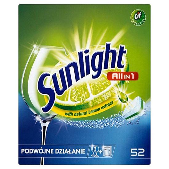Sunlight All in 1 Tabletki do zmywarki 910 g (52 sztuki)