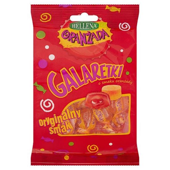 Hellena Oranżada Galaretki o smaku oranżady czerwone 160 g