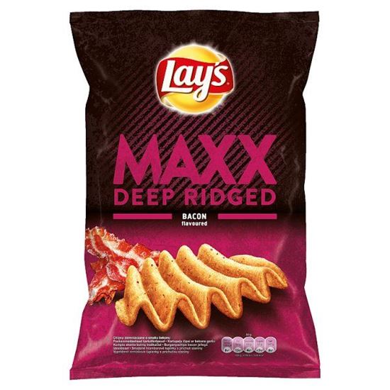 Lay's Maxx Chipsy ziemniaczane o smaku bekonu 130 g