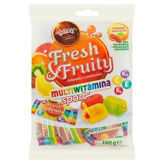 Wawel Fresh & Fruity Galaretki z nadzieniem multiwitamina sport 160 g