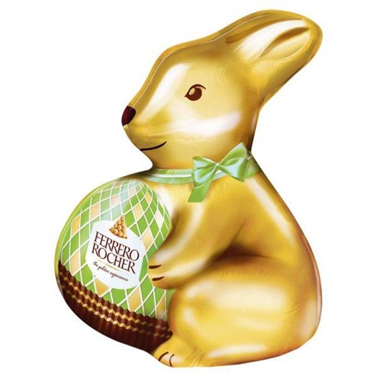 Ferrero Rocher Królik Figurka z mlecznej czekolady z kruszonymi orzechami laskowymi 100 g