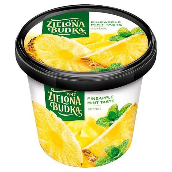 Zielona Budka Sorbet ananasowy ze smakiem miętowym 500 ml