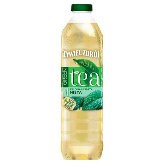 Żywiec Zdrój Green Tea Napój niegazowany zielona herbata mięta 1,5 l