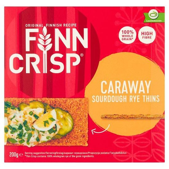 Finn Crisp Chleb chrupki żytni z kminkiem 200 g
