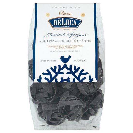 De Luca Pappardelle czarne nero di seppia Makaron z pszenicy durum 500 g