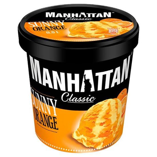 Manhattan Classic Lody z serkiem twarogowym i lody pomarańczowe 500 ml