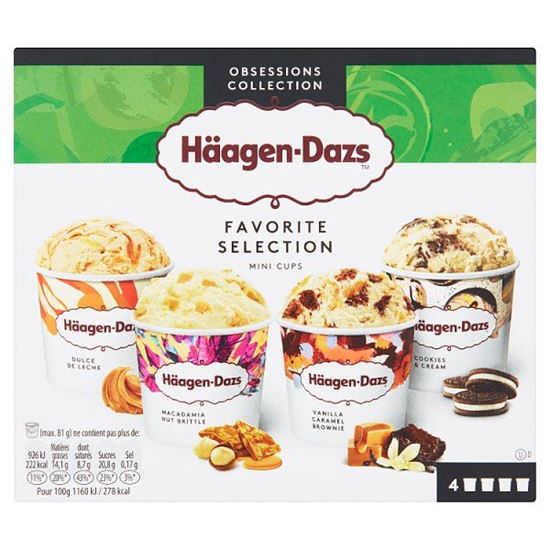 Häagen-Dazs Favorite Selection Lody 4 x 95 ml