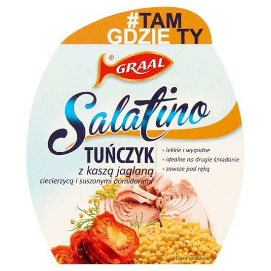 GRAAL Salatino Tuńczyk z kaszą jaglaną ciecierzycą i suszonymi pomidorami 160 g
