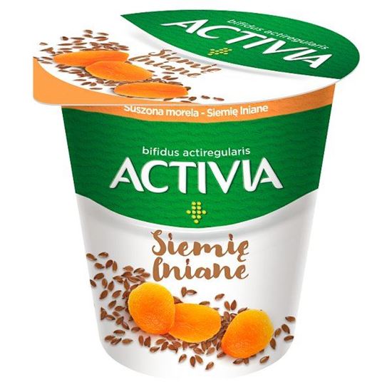 Danone Activia Jogurt suszona morela siemię lniane 140 g