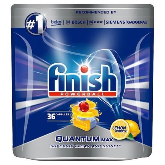 Finish Quantum Max Lemon Kapsułki do mycia naczyń w zmywarce 558 g (36 sztuk)