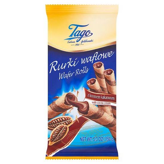 Tago Rurki waflowe z kremem kakaowym 150 g